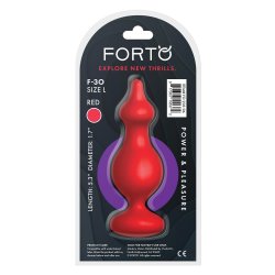 FORTO F-30 Pointer Anal-Plug aus Silikon Large Rot