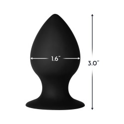 FORTO F-98R Rattler Cone Anal-Plug aus Silikon Small Schwarz