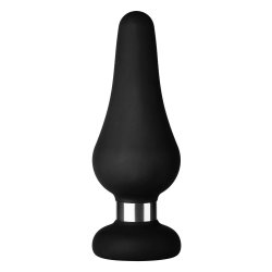 FORTO F-21 Tear Drop Anal Plug aus Silikon Large Schwarz