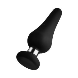 FORTO F-21 Tear Drop Anal Plug aus Silikon Large Schwarz