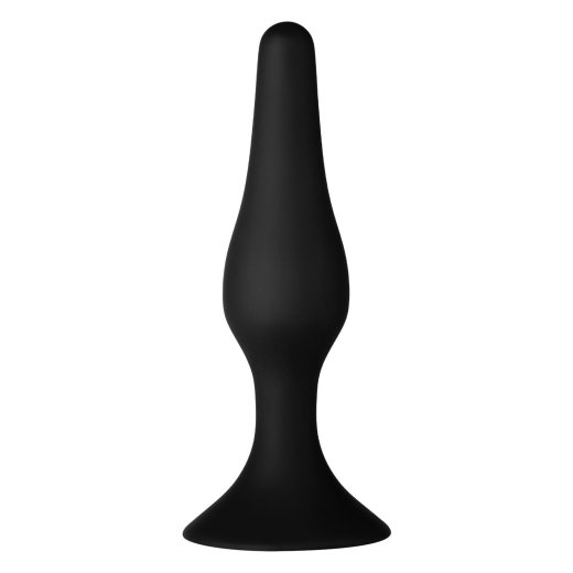 FORTO F-11 Lungo Anal-Plug aus Silikon Small Schwarz