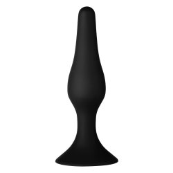 FORTO F-11 Lungo Anal-Plug aus Silikon Small Schwarz