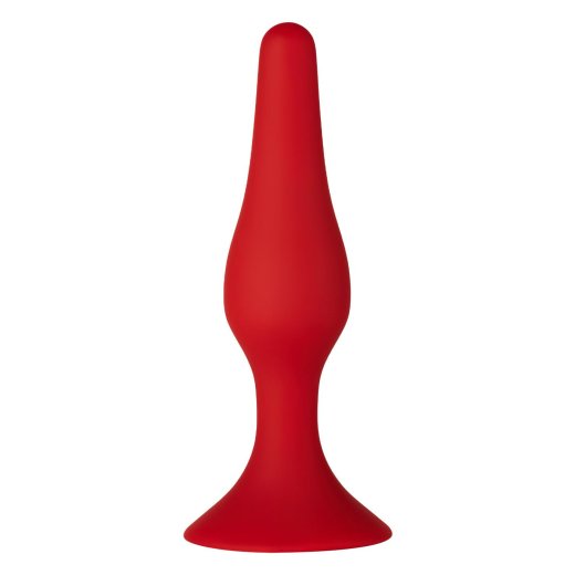 FORTO F-11 Lungo Anal-Plug aus Silikon Small Rot