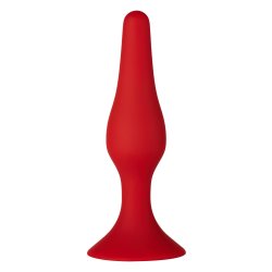 FORTO F-11 Lungo Anal-Plug aus Silikon Small Rot