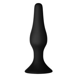 FORTO F-11 Lungo Anal-Plug aus Silikon Medium Schwarz