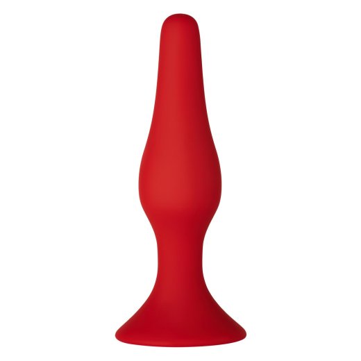 FORTO F-11 Lungo Anal-Plug aus Silikon Medium Rot