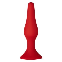 FORTO F-11 Lungo Anal-Plug aus Silikon Medium Rot