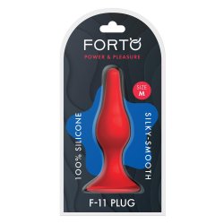 FORTO F-11 Lungo Anal-Plug aus Silikon Medium Rot