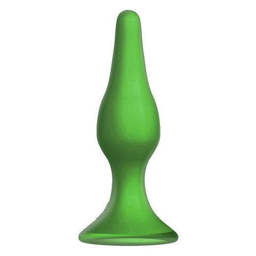 FORTO F-11R Rattler Lungo Anal-Plug aus Silikon Medium Grün