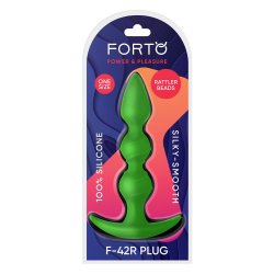 FORTO F-42R Rattler Spiral Beads Anal-Plug aus Silikon...