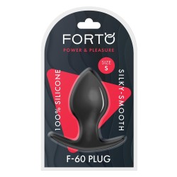 FORTO F-60 Spade Anal-Plug aus Silikon Small Schwarz