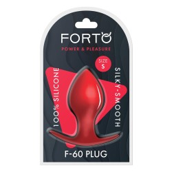 FORTO F-60 Spade Anal-Plug aus Silikon Small Rot