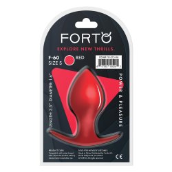 FORTO F-60 Spade Anal-Plug aus Silikon Small Rot