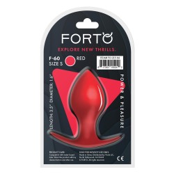 FORTO F-60 Spade Anal-Plug aus Silikon Small Schwarz