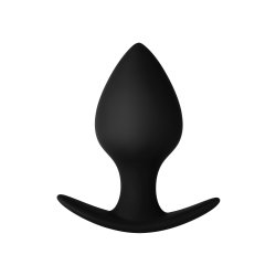 FORTO F-63 Rattler Spade Anal-Plug aus Silikon Small Schwarz