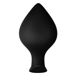 FORTO F-63 Rattler Spade Anal-Plug aus Silikon Large Schwarz