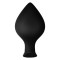 FORTO F-63 Rattler Spade Anal-Plug aus Silikon Large Schwarz