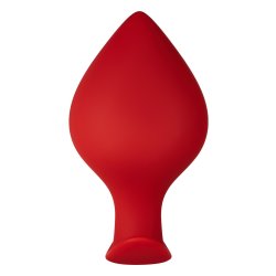 FORTO F-63 Rattler Spade Anal-Plug aus Silikon Large Rot