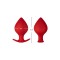 FORTO F-63 Rattler Spade Anal-Plug aus Silikon Large Rot