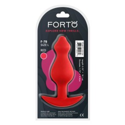 FORTO F-78 Pointee Anal-Plug aus Silikon Large Rot