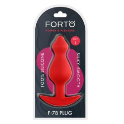 FORTO F-78 Pointee Anal-Plug aus Silikon Large Rot