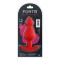 FORTO F-78 Pointee Anal-Plug aus Silikon Large Rot