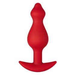 FORTO F-78 Pointee Anal-Plug aus Silikon Medium Rot