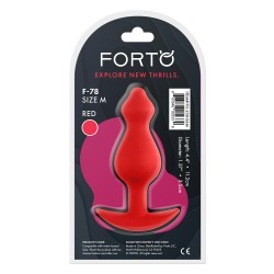 FORTO F-78 Pointee Anal-Plug aus Silikon Medium Rot