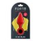 FORTO F-10 Anal-Plug mit Pull Ring aus Silikon Medium Rot