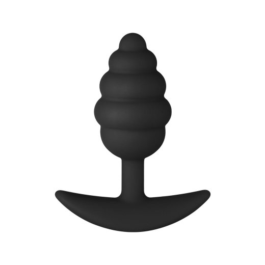 FORTO F-83 Spir Anal-Plug aus Silikon Schwarz