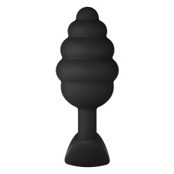 FORTO F-83 Spir Anal-Plug aus Silikon Schwarz