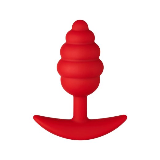 FORTO F-83 Spir Anal-Plug aus Silikon Rot