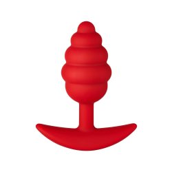 FORTO F-83 Spir Anal-Plug aus Silikon Rot