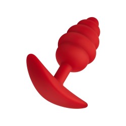 FORTO F-83 Spir Anal-Plug aus Silikon Rot