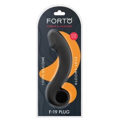 FORTO F-19 Anal-Plug aus Silikon Schwarz