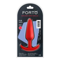 FORTO F-31 Anal-Plug aus Silikon Large Rot