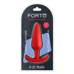 FORTO F-31 Anal-Plug aus Silikon Large Rot