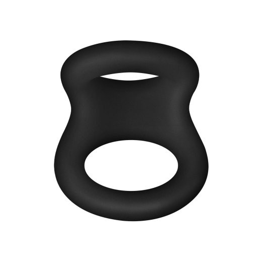 FORTO F-22 Penis- & Hodenring aus Silikon Small Schwarz