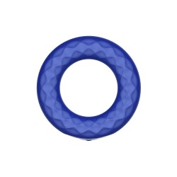 FORTO F-15 Penisring mit Vibration aus Silikon Blau