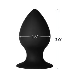 FORTO F-98 Cone Anal-Plug aus Silikon Small Schwarz