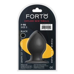 FORTO F-98 Cone Anal-Plug aus Silikon Small Schwarz
