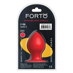 FORTO F-98 Cone Anal-Plug aus Silikon Small Rot