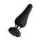 FORTO F-21 Tear Drop Anal-Plug aus Silikon Medium Schwarz