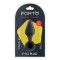 FORTO F-10  Anal-Plug mit Pull Ring aus Silikon Small Schwarz
