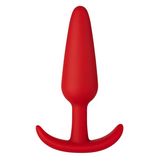 FORTO F-31 Anal Plug aus Silikon Medium Rot