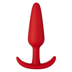 FORTO F-31 Anal Plug aus Silikon Medium Rot