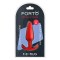 FORTO F-31 Anal Plug aus Silikon Medium Rot