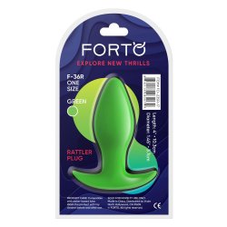 FORTO F-36R Rattler Anal-Plug aus Silikon Grün