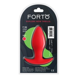 FORTO F-36 T Anal-Plug aus Silikon Rot