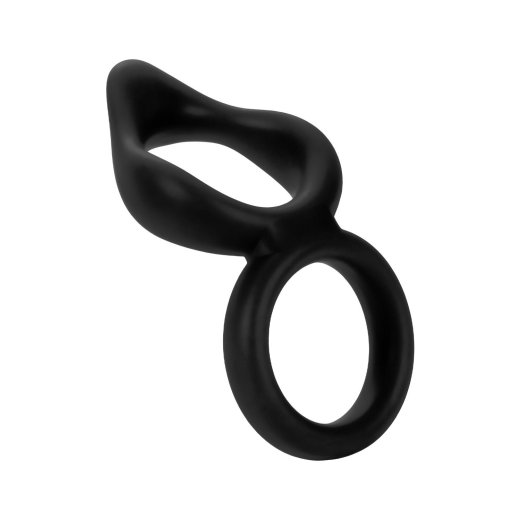 FORTO F-88 Cock & Ball Ring aus Silikon Schwarz